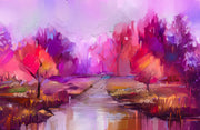 Lavender Scenery Sticker