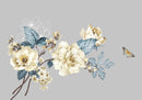 White Elegant Flower Sticker