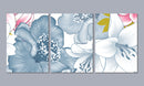 Blue Detailed Floral Sticker