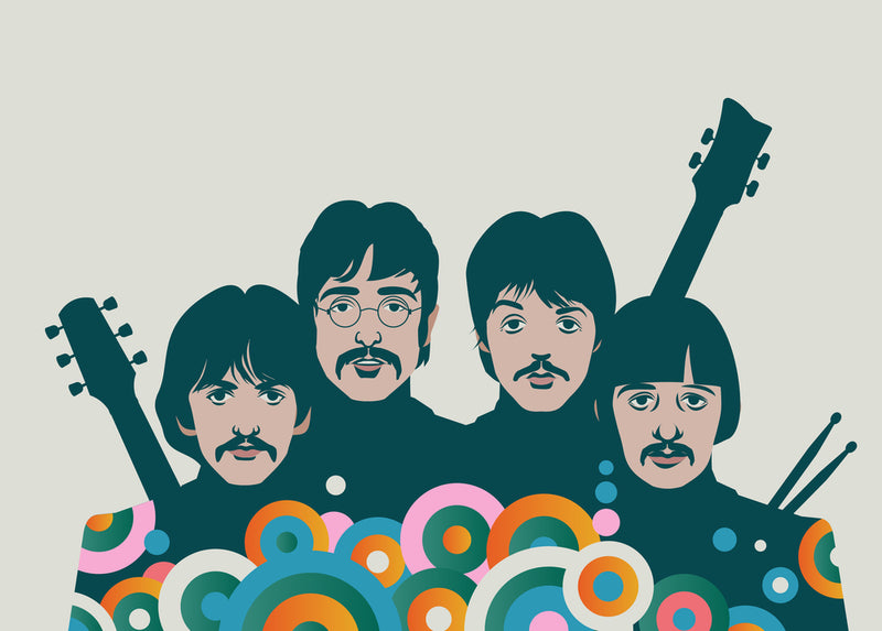Beatles Band Sticker