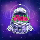 Astronaut Floral Sticker
