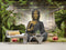Lord Buddha in Forest Custom Wallpaper