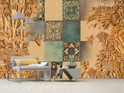 Wooden Scripture art Custom Wallpaper
