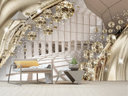 3D Sparkling Diamonds Customised Wallpaper