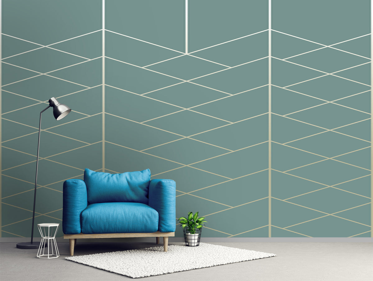 3D Geometric Pattern Customised Wallpaper