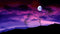 Moon Under Purple Sky  wall covering