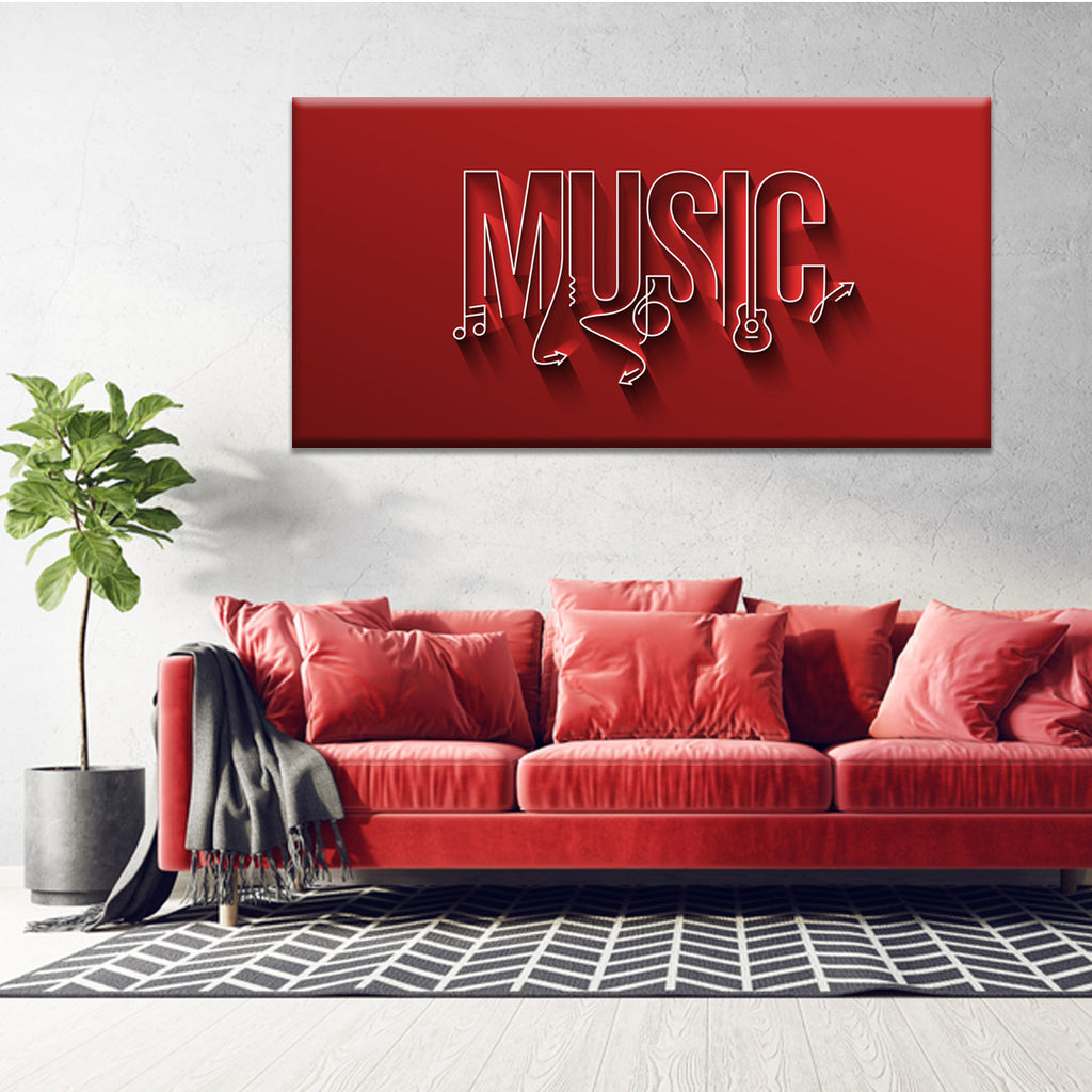 Red Music Note Line Red Music Notes Line Art – Myindianthings