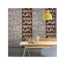 Bricks & Wine Bottles Wall Style Wallpaper