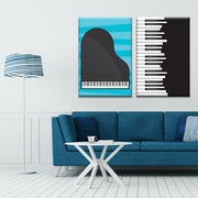 Music On Piano Wall Art, Set Of 2