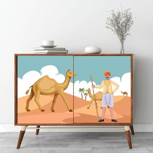 Desert Men Sticker