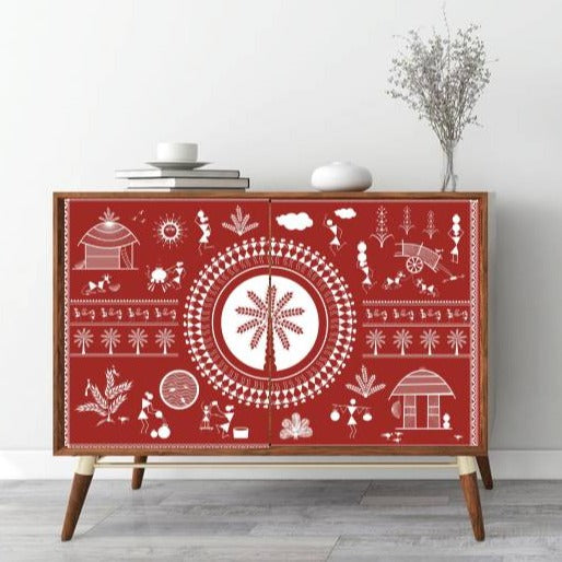 Warli Art Sticker