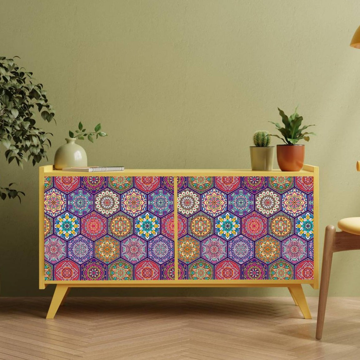 Hexies Coloured Sticker
