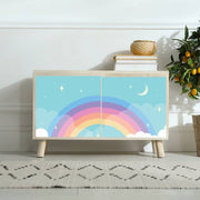 Rainbow Moon Sticker