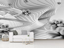 White 3D wallpaper