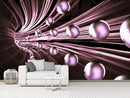 3D Purple Designer custom wallpaper for wall