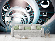 Circle 3D Illusion Designer custom wallpaper for wall