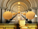 Golden Spiked Ball Decorative custom wallpaper for wall