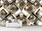 Golden Shapes Ball custom wallpaper for wall