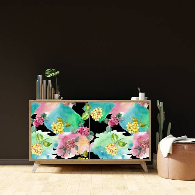Tie dye Floral Sticker