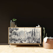Grey Sketched Wallpaper