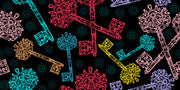 Key Coloured Sticker