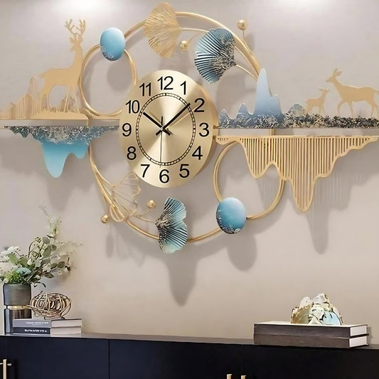 Deer Landscape wall clock
