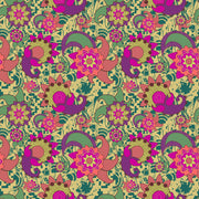 Purple Floral Sticker