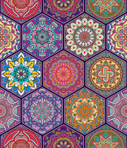 Hexies Coloured Sticker