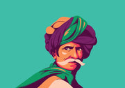 Turban Man Sticker