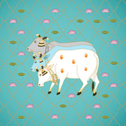 Plain Cow Sticker