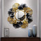 Floral black And Gold mirror