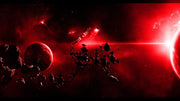 Red Space  wall covering