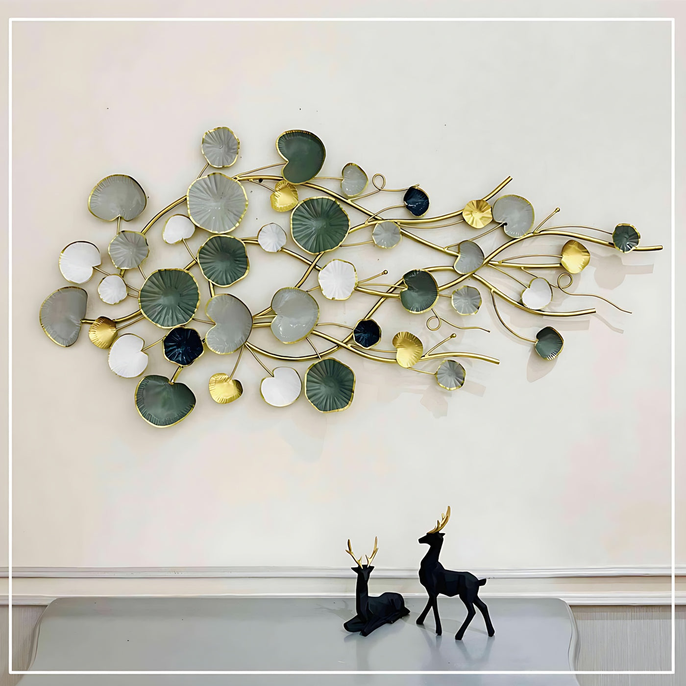 Lotus Leaves Travelling Wall Art