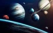 Planets  wall covering