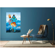 Shiv In Parvat Self Adhesive Sticker Poster