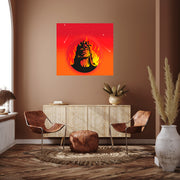 Adiyogi Painting Self Adhesive Sticker Poster