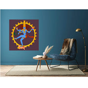 Shiv In Natraj Painting Self Adhesive Sticker Poster
