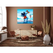 Shiv With Damru Self Adhesive Sticker Poster
