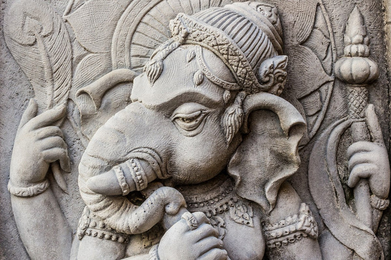 Ganesha 3D Sculpture Wallpaper