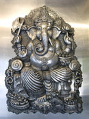 Grey Ganesha Sculpture Wallpaper