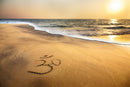 Om With Beach Background Wallpaper