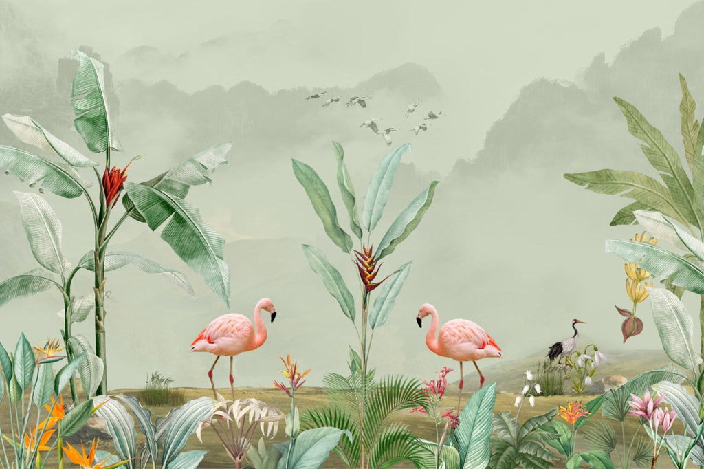 Swan Tropical Forest Wallpaper – Myindianthings