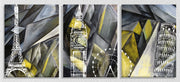 Triptych Absract Paintinf, Set Of 3