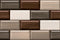 Wooden brick tiles Customised Wallpaper