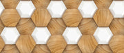 Hexagonal tiles Customised Wallpaper