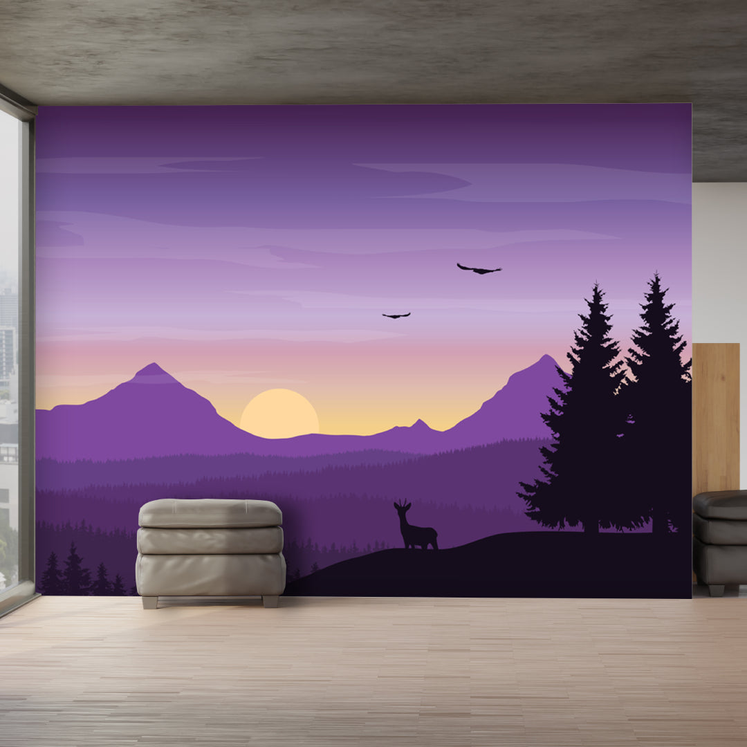 Ombre Mountain Wallpaper