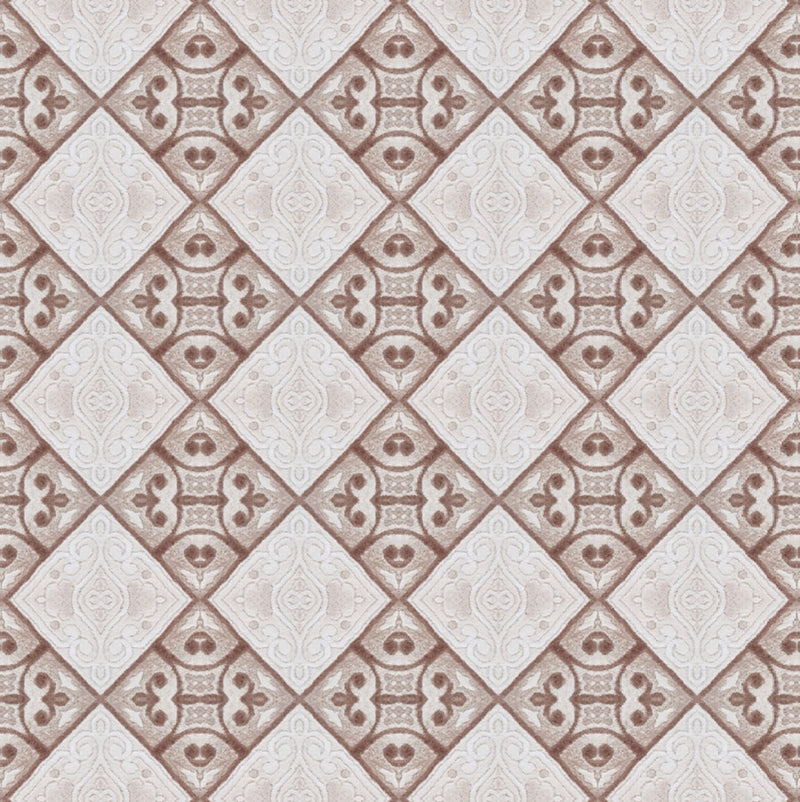 Moroccan Brown tiles Customised Wallpaper