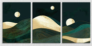 Night Mountain View, Set Of 3