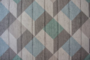 Crisscross tiles Customised Wallpaper