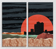 Torn Pieces Collage, Set Of 2